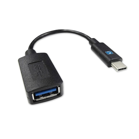 Comprehensive Cable Type C Male to USB 3.0A Female Adapter Cable 4 in. USB3C-USB3AF-4IN